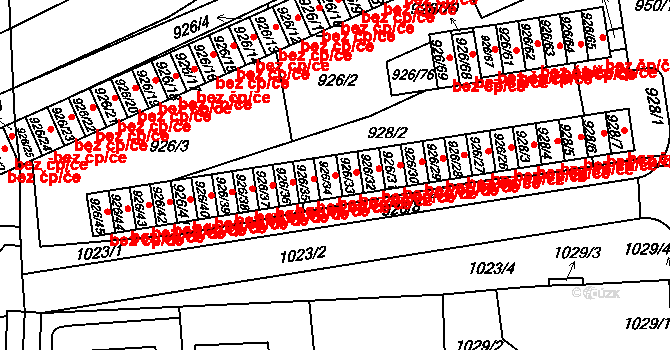 Holešov 41572807 na parcele st. 926/34 v KÚ Holešov, Katastrální mapa