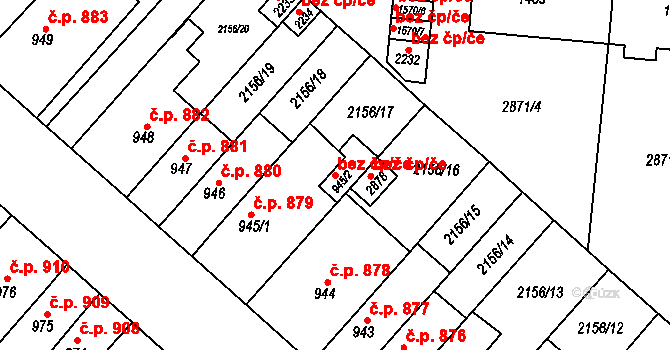 Choceň 39417808 na parcele st. 945/2 v KÚ Choceň, Katastrální mapa