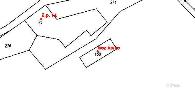 Kuklík 49195808 na parcele st. 153 v KÚ Kuklík, Katastrální mapa