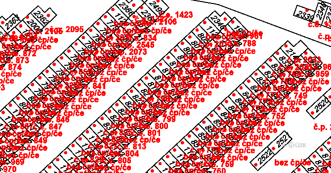 Sezimovo Ústí 796, Katastrální mapa