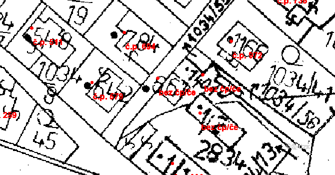 Kamenický Šenov 45900809 na parcele st. 661 v KÚ Kamenický Šenov, Katastrální mapa
