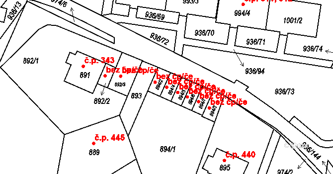 Liberec 47161809 na parcele st. 894/4 v KÚ Rochlice u Liberce, Katastrální mapa