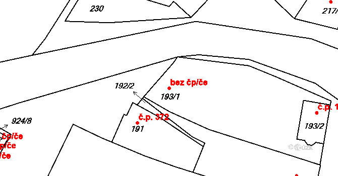 Opatovice 48897809 na parcele st. 193/1 v KÚ Opatovice u Rajhradu, Katastrální mapa