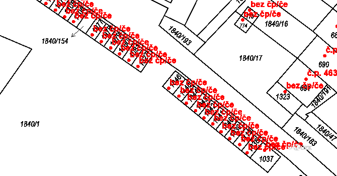 Borovany 49522809 na parcele st. 1046 v KÚ Borovany, Katastrální mapa