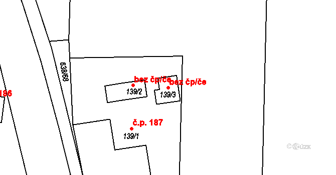Dolní Domaslavice 50516809 na parcele st. 139/3 v KÚ Volovec, Katastrální mapa