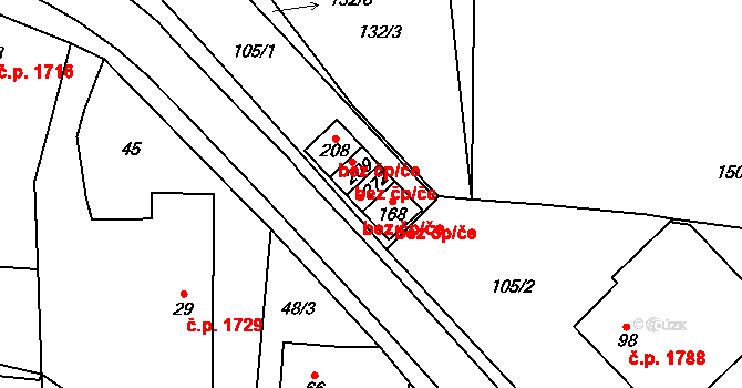 Havlíčkův Brod 38670810 na parcele st. 272 v KÚ Perknov, Katastrální mapa