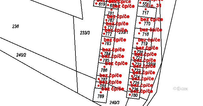 Vyšší Brod 48795810 na parcele st. 784 v KÚ Vyšší Brod, Katastrální mapa