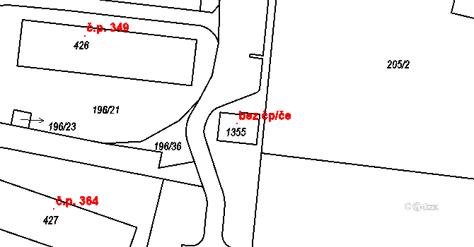 Klecany 101188811 na parcele st. 1355 v KÚ Klecany, Katastrální mapa