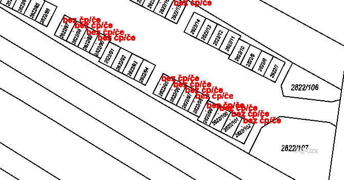 Jemnice 118431811 na parcele st. 2822/96 v KÚ Jemnice, Katastrální mapa