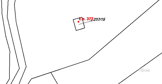 Pavlovice 372, Planá na parcele st. 237/15 v KÚ Pavlovice nad Mží, Katastrální mapa