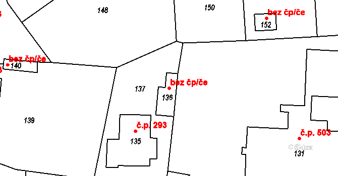 Jablůnka 41237811 na parcele st. 136 v KÚ Jablůnka, Katastrální mapa