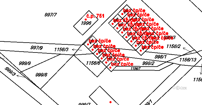 Kdyně 42429811 na parcele st. 888 v KÚ Kdyně, Katastrální mapa