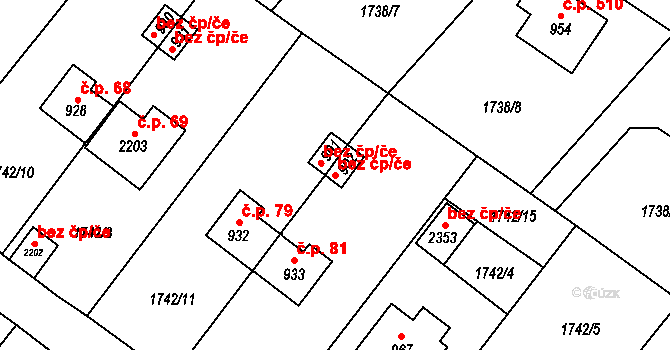 Skuteč 43700811 na parcele st. 902 v KÚ Skuteč, Katastrální mapa