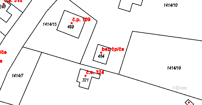 Mrač 45424811 na parcele st. 464 v KÚ Mrač, Katastrální mapa