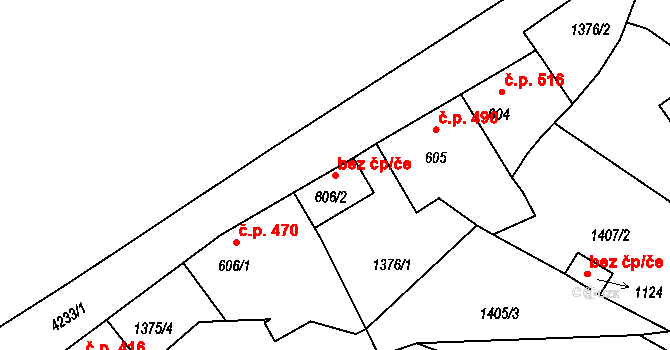 Kardašova Řečice 47562811 na parcele st. 606/2 v KÚ Kardašova Řečice, Katastrální mapa