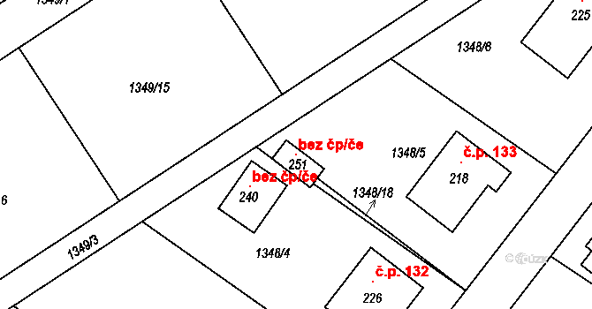 Vlkaneč 102962812 na parcele st. 251 v KÚ Vlkaneč, Katastrální mapa