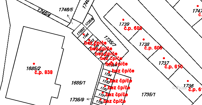 Nový Bor 72, Katastrální mapa