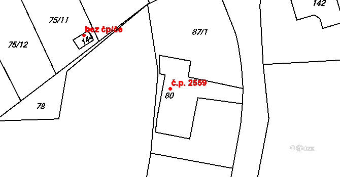 Dvůr Králové nad Labem 22743812 na parcele st. 80 v KÚ Sylvárov, Katastrální mapa