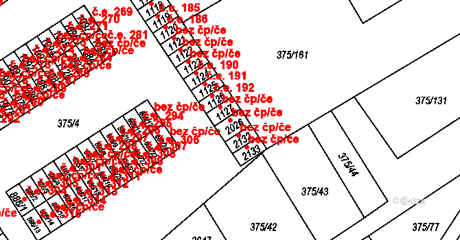 Mariánské Lázně 38232812 na parcele st. 2026 v KÚ Úšovice, Katastrální mapa