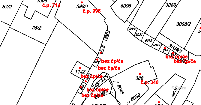 Polešovice 40621812 na parcele st. 620 v KÚ Polešovice, Katastrální mapa