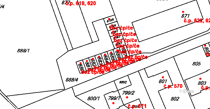 Buštěhrad 48062812 na parcele st. 884 v KÚ Buštěhrad, Katastrální mapa