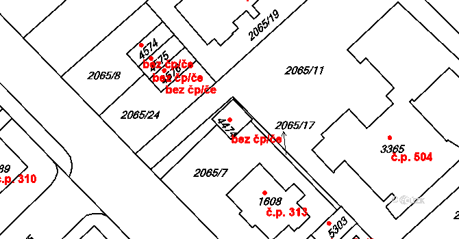 Trutnov 41833813 na parcele st. 4474 v KÚ Trutnov, Katastrální mapa