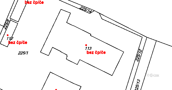 Chodouny 49349813 na parcele st. 113 v KÚ Chodouny, Katastrální mapa