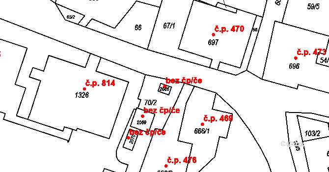 Jiříkov 93309813 na parcele st. 2086 v KÚ Jiříkov, Katastrální mapa