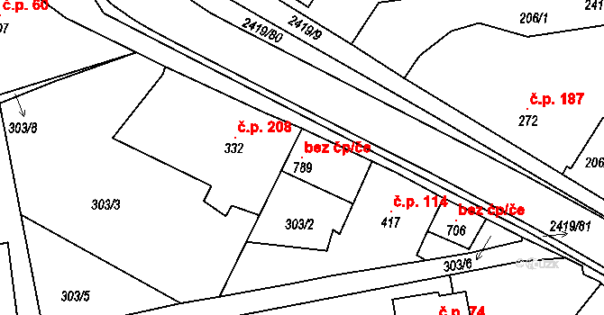 Klenčí pod Čerchovem 118352814 na parcele st. 789 v KÚ Klenčí pod Čerchovem, Katastrální mapa