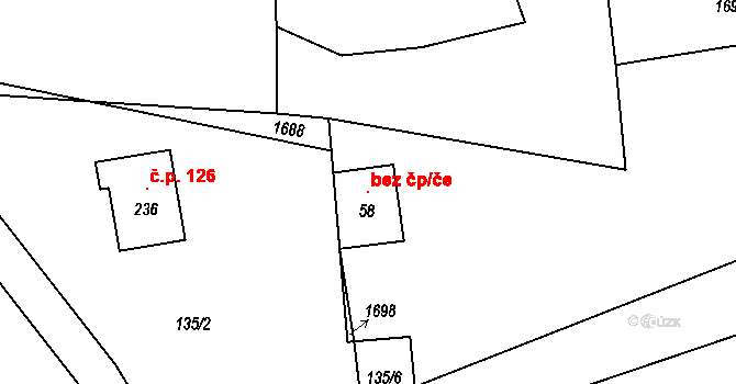 Olšovec 145979814 na parcele st. 58 v KÚ Olšovec, Katastrální mapa
