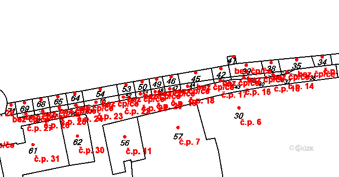 Hradčany 19, Praha na parcele st. 47 v KÚ Hradčany, Katastrální mapa