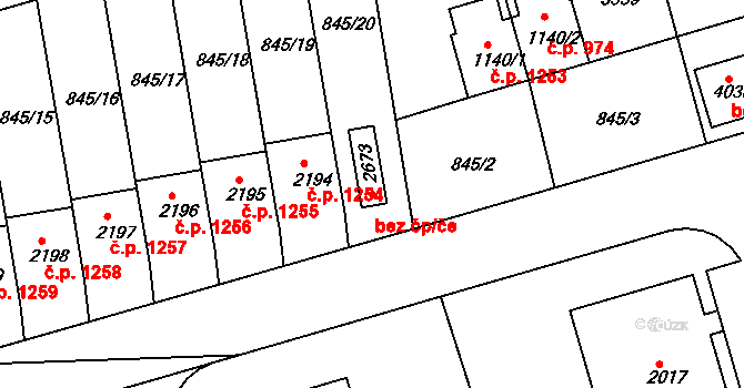 Humpolec 43415814 na parcele st. 2673 v KÚ Humpolec, Katastrální mapa
