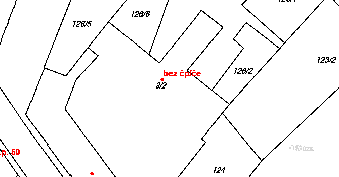 Prosenice 43832814 na parcele st. 3/2 v KÚ Prosenice, Katastrální mapa