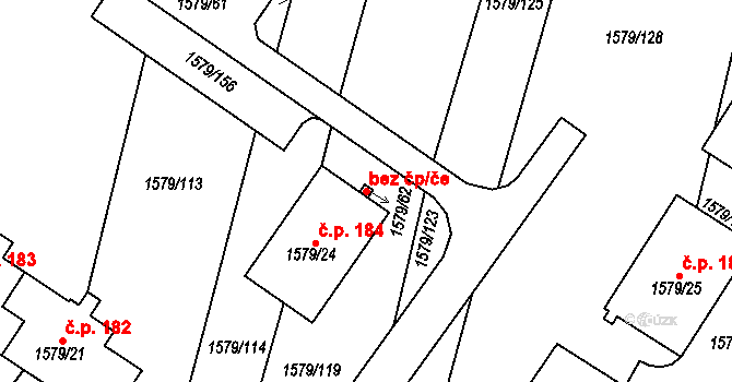 Horšovský Týn 45261814 na parcele st. 1579/62 v KÚ Horšovský Týn, Katastrální mapa