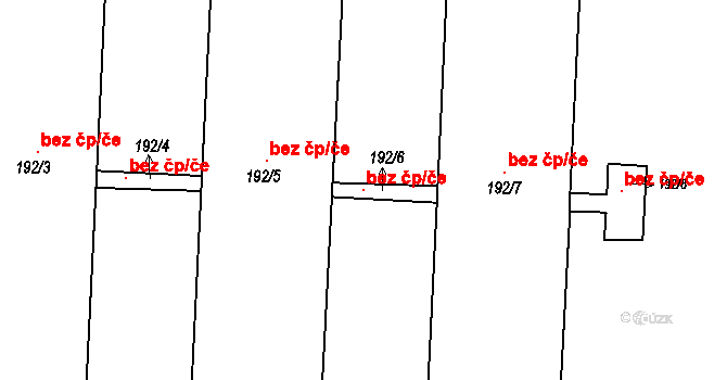 Líté 45753814 na parcele st. 192/6 v KÚ Líté, Katastrální mapa