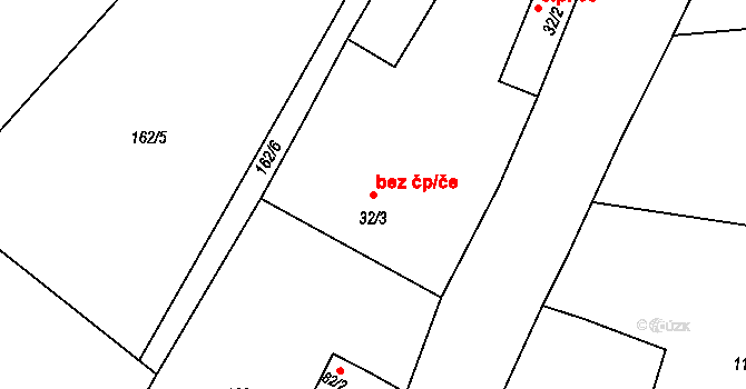 Černilov 46528814 na parcele st. 32/3 v KÚ Bukovina u Hradce Králové, Katastrální mapa
