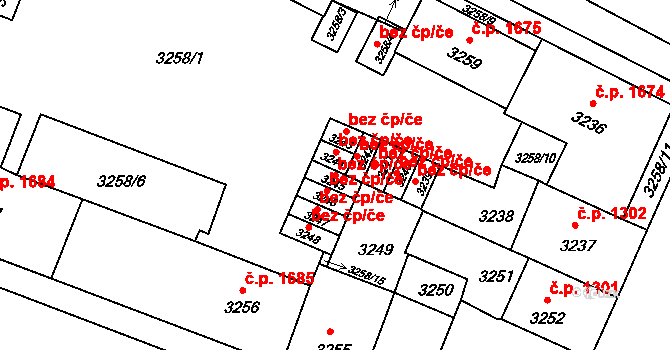 Litoměřice 47616814 na parcele st. 3245 v KÚ Litoměřice, Katastrální mapa