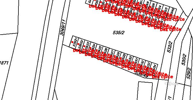 Rychnov nad Kněžnou 48617814 na parcele st. 535/25 v KÚ Rychnov nad Kněžnou, Katastrální mapa