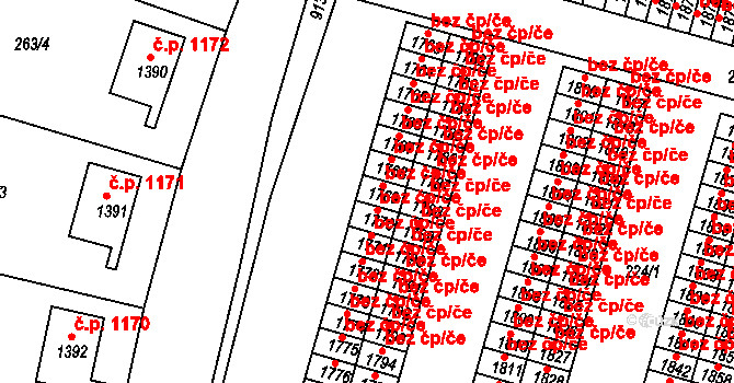 Český Brod 42295815 na parcele st. 1769 v KÚ Český Brod, Katastrální mapa