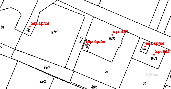 Bohumín 46467815 na parcele st. 87/2 v KÚ Skřečoň, Katastrální mapa
