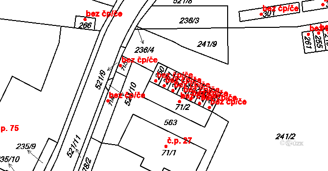 Ústí nad Orlicí 47827815 na parcele st. 251 v KÚ Kerhartice nad Orlicí, Katastrální mapa