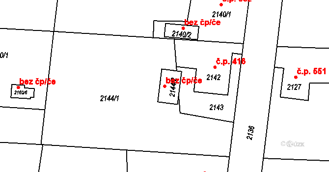 Bohumín 48446815 na parcele st. 2144/2 v KÚ Skřečoň, Katastrální mapa