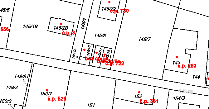 Karviná 25641816 na parcele st. 145/18 v KÚ Darkov, Katastrální mapa
