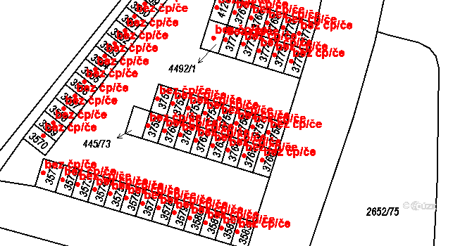 Rokycany 40689816 na parcele st. 3756 v KÚ Rokycany, Katastrální mapa