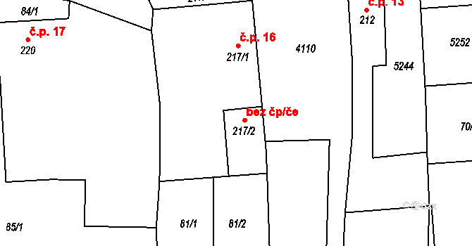 Brumovice 43762816 na parcele st. 217/2 v KÚ Brumovice u Opavy, Katastrální mapa
