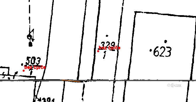 Osek 47239816 na parcele st. 329/1 v KÚ Osek u Rokycan, Katastrální mapa