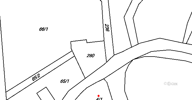 Bořetice 43, Červené Pečky, Katastrální mapa