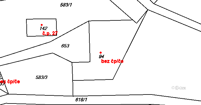 Orlické Podhůří 39437817 na parcele st. 94 v KÚ Říčky u Orlického Podhůří, Katastrální mapa