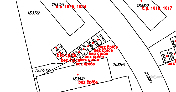 Praha 46837817 na parcele st. 1537/11 v KÚ Bubeneč, Katastrální mapa