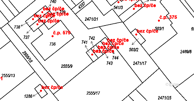 Kardašova Řečice 47572817 na parcele st. 742 v KÚ Kardašova Řečice, Katastrální mapa